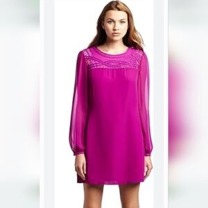 Ted Baker Fuchsia Pink Shift Dress Size 4